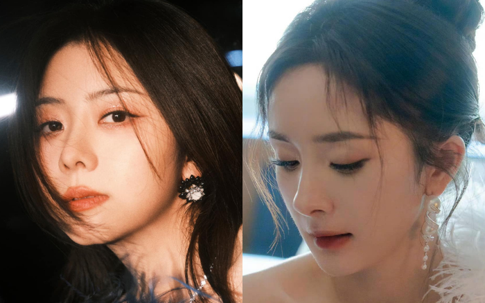 Khi nhìn ảnh, khó có thể nhận ra Dương Mịch (phải) lớn hơn Đàm Tùng Vận 4 tuổi.