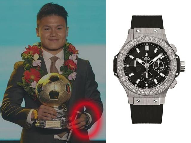 Trước đó, anh cũng tưng gây ấn tượng bởi chiếc đồng hồ đính kim cương khi nhận giải Quả bóng vàng 2018. 