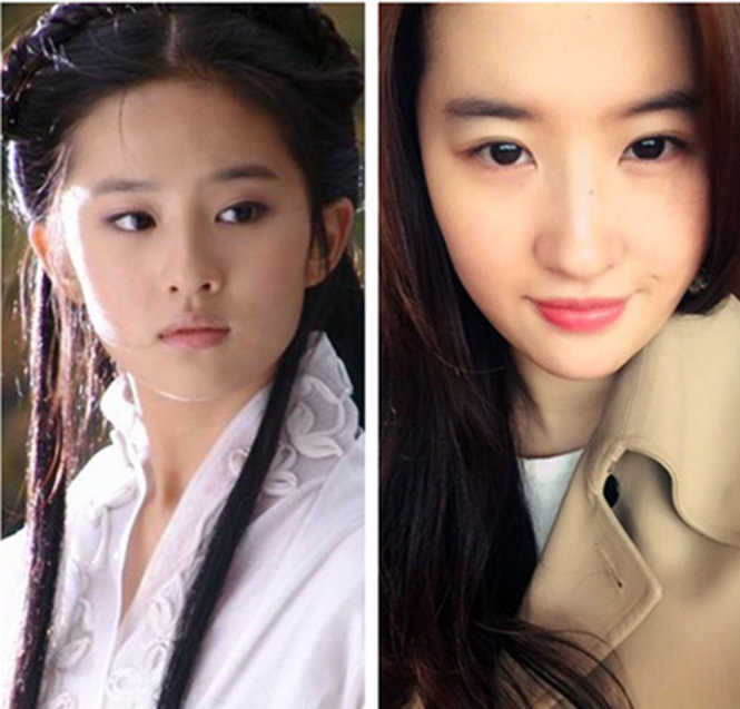 Lưu Diệc Phi vai Tiểu Long Nữ.