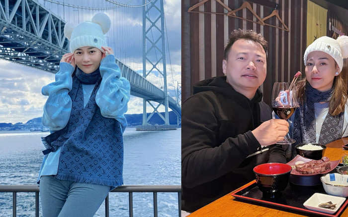 Phương Oanh lên đồ che bụng bầu, 'bế' song thai đi du lịch: Nhờ 1 chiêu mà như gái son Ảnh 2