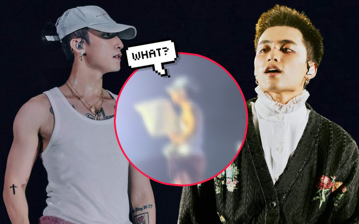 Xôn xao Sơn Tùng lấy đồ của MONO tặng cho khán giả, 'xịt keo' khi lỡ cầm nhầm 'vật lạ'? Ảnh 2