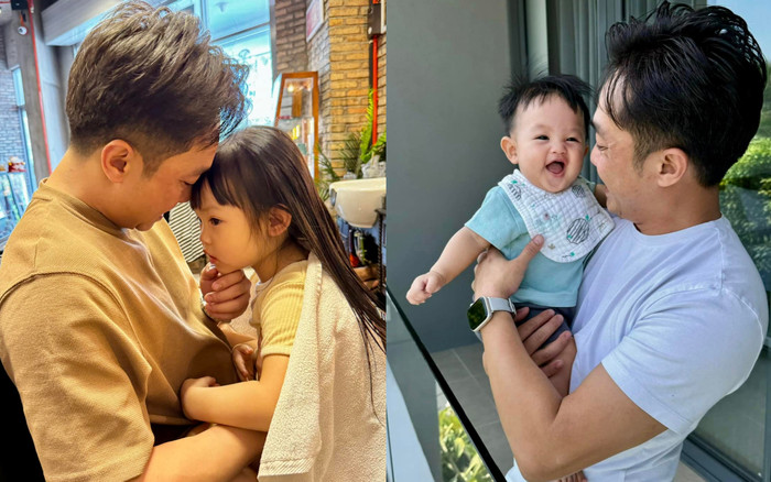 Loạt moment đáng yêu của 2 nhóc tỳ nhà Cường Đô La: Suchin dỗi hờn, visual cậu út Sutin hệt anh hai Subeo Ảnh 2