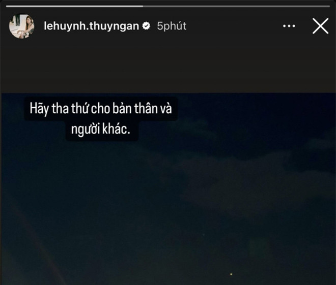 Bài đăng mới đây của diễn viên Thúy Ngân.