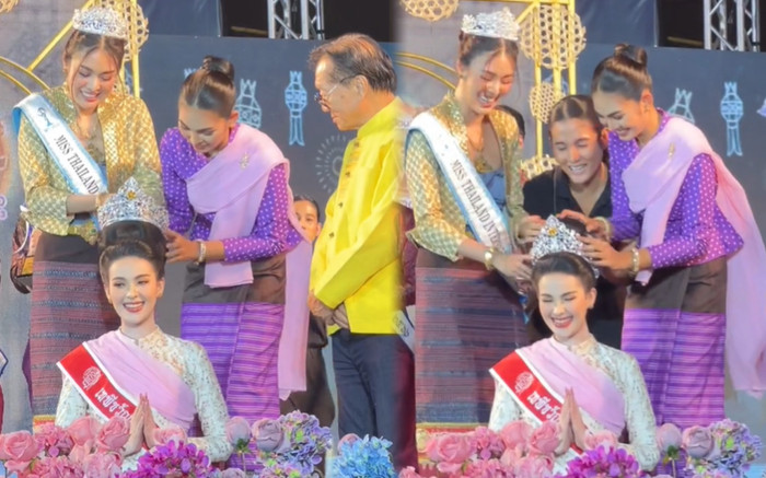 Đăng quang hoa hậu, một người đẹp phải tháo tóc giả để đội vương miện Ảnh 2