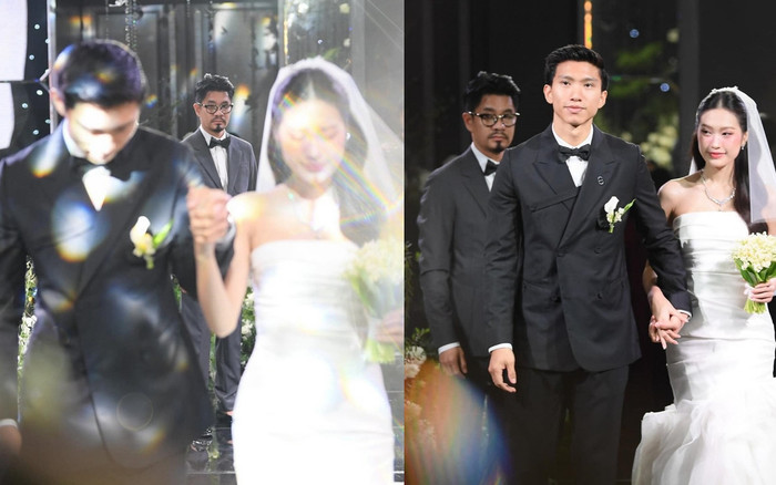 Đoàn Văn Hậu 'xả' ảnh cưới đậm nét phu thê với Doãn Hải My, bố vợ lộ diện gây chú ý Ảnh 2