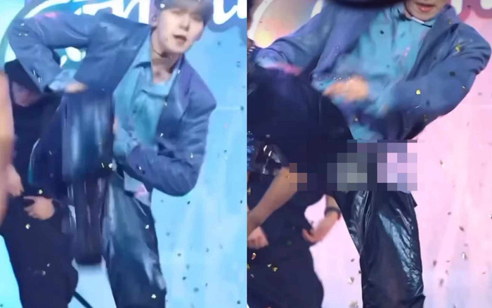 Biểu diễn quá sung, nam ca sĩ trẻ bị rách quần một lỗ to tướng trên sân khấu Ảnh 2