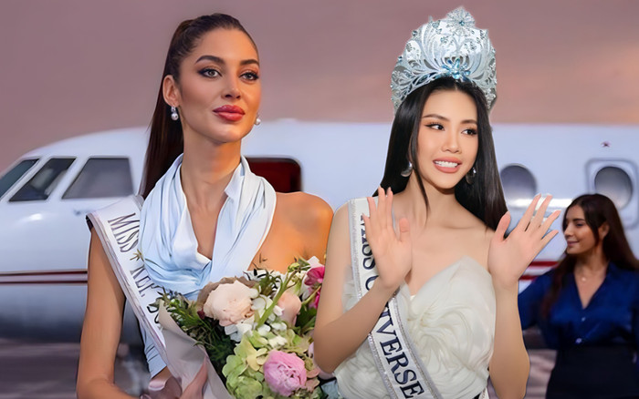 Đối thủ Bùi Quỳnh Hoa dùng chuyên cơ riêng đi thi Hoa hậu Hoàn vũ: Ai chặt lại đây! Ảnh 2