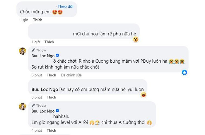 Bình luận nhắc đến chuyện cưới xin của doanh nhân Bửu Lộc.