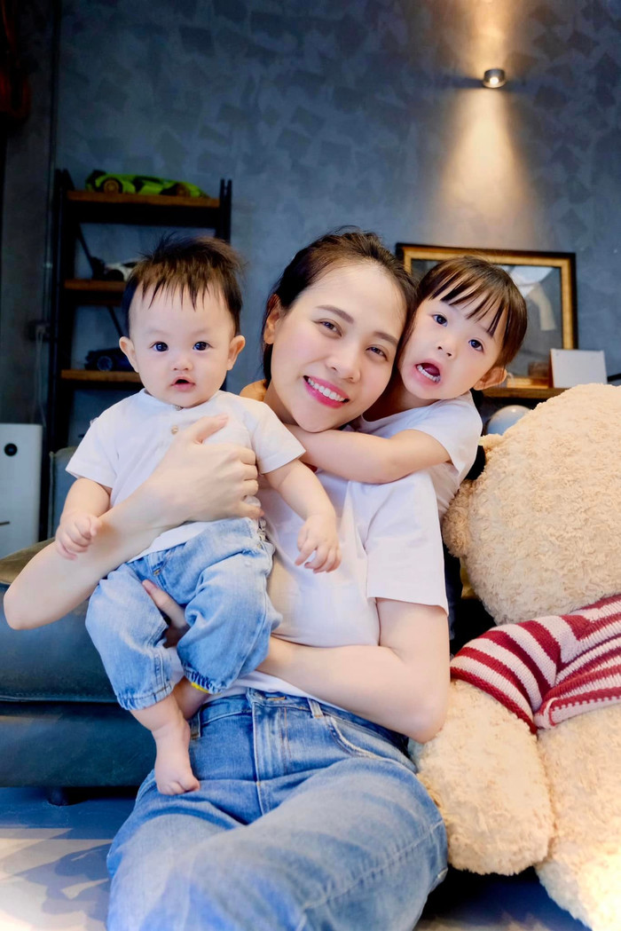 Đối với Đàm Thu Trang, hai con chính là món quà lớn nhất trong ngày sinh nhật