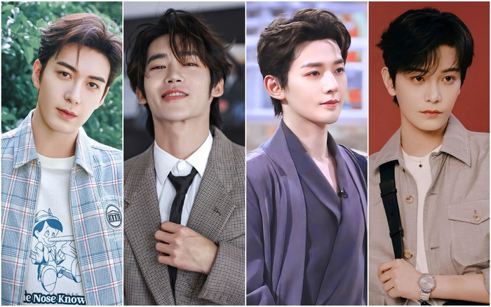 Trần Tinh Húc, Vu Thích, Đặng Vi, Đinh Vũ Hề (từ trái sang). 