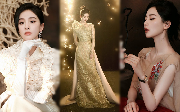 Lưu Thi Thi gây ấn tượng với phong cách thanh lịch, quý phái.