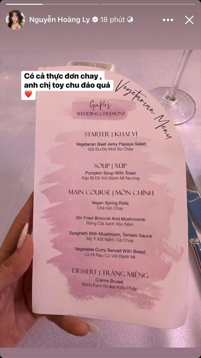 Các món ăn trong thực đơn chay đều được Puka và Gin Tuấn Kiệt chuẩn bị vô cùng cẩn thận