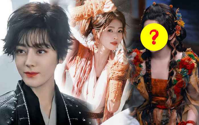 Cùng kiểu tạo hình 'lạ', Bạch Lộc đẹp áp đảo Địch Lệ Nhiệt Ba nhưng thua em gái Triệu Lệ Dĩnh Ảnh 2