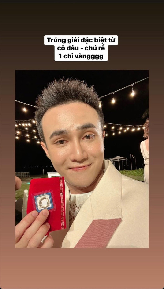 Huỳnh Lập thể hiện sự hào hứng khi nhận được món quà đặc biệt từ Puka và Gin Tuấn Kiệt