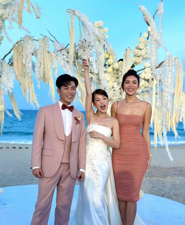 Minh Tú khoe visual rạng rỡ, xinh đẹp bên cạnh Puka - Gin Tuấn Kiệt. 