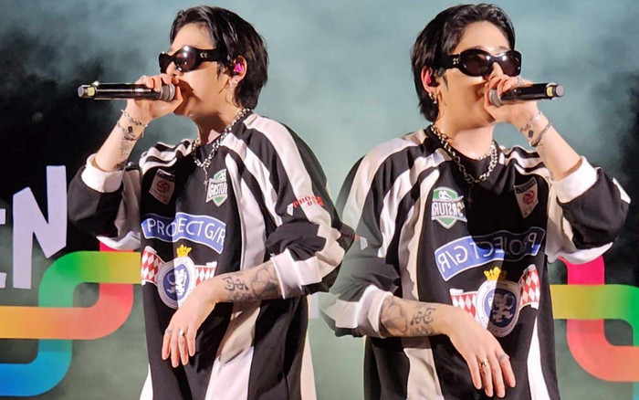 ZICO khoe visual nét căng trên sân khấu Việt Nam, xúc động trước tình cảm của fan Ảnh 2