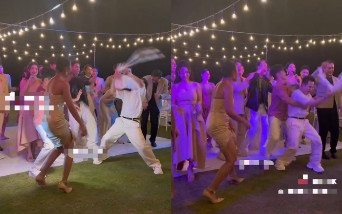 Huỳnh Lập sẵn sàng 'rũ bỏ' hình tượng khi 'quẩy' trong tiệc cưới của Puka và Gin Tuấn Kiệt. 'Chính chủ' còn phải ra 'ngăn cản' nam diễn viên