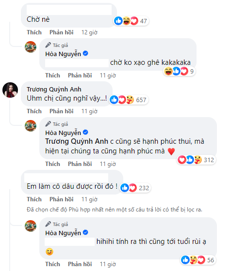 Hòa Minzy khá cởi mở về chuyện kết hôn khi trò chuyện với bạn bè, đồng nghiệp