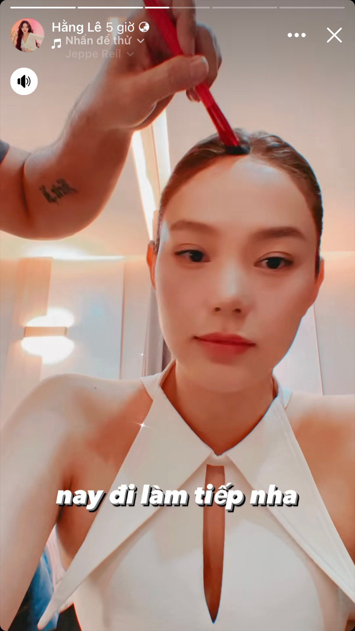 Minh Hằng vui vẻ thông báo với khán giả 'Nay đi làm tiếp nha khi có lịch trình công việc mới