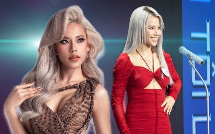 Mỹ nhân tóc bạch kim gây sốt tại Hoa hậu Hoàn vũ VN 2023 là ai? Ảnh 2