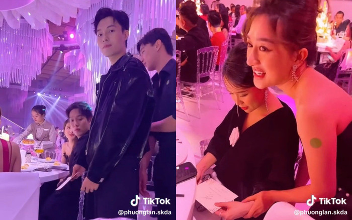 Một cặp đôi Vbiz tranh thủ phát thiệp mời cưới trong ngày vui của Puka Ảnh 2