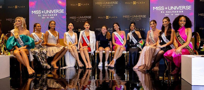 Bùi Quỳnh Hoa xuất hiện tại một sự kiện xoay quanh khuôn khổ Miss Universe 2023.