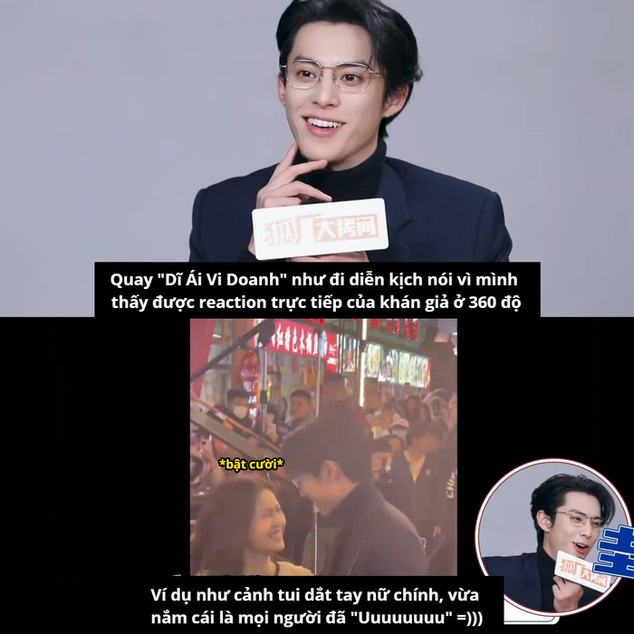 Vương Hạc Đệ hài hước cho rằng đây là lần đầu tiên mình đóng phim mà cứ như diễn kịch nói. 