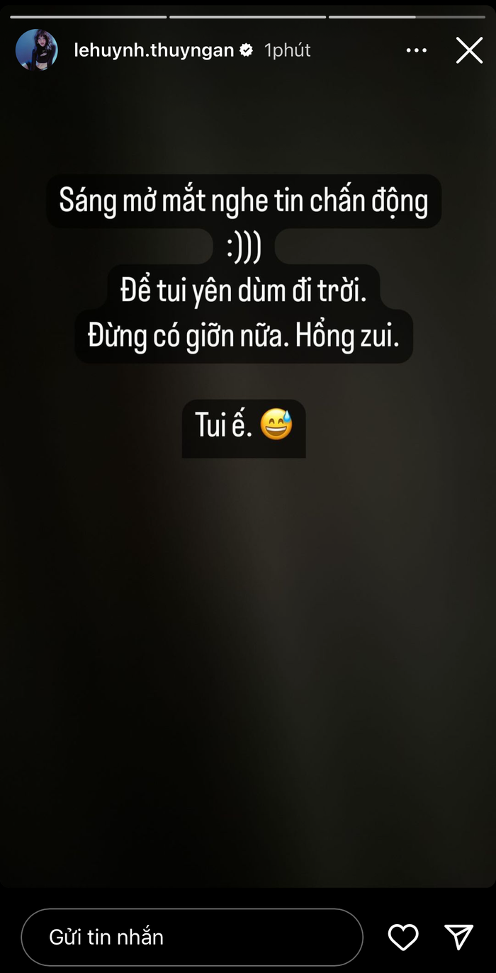 Thuý Ngân lên tiếng phủ nhận tin đồn hẹn hò với Jack. Không những thế, cô cho biết bản thân hiện đang độc thân. 