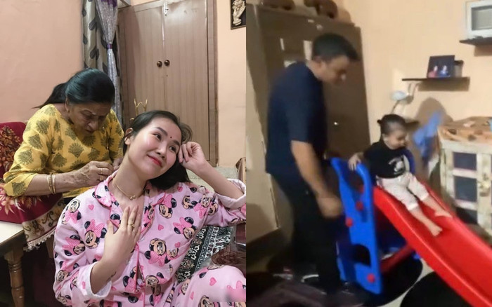 Võ Hạ Trâm bị 'ra rìa' khi về Ấn Độ cùng chồng và con gái Ảnh 2