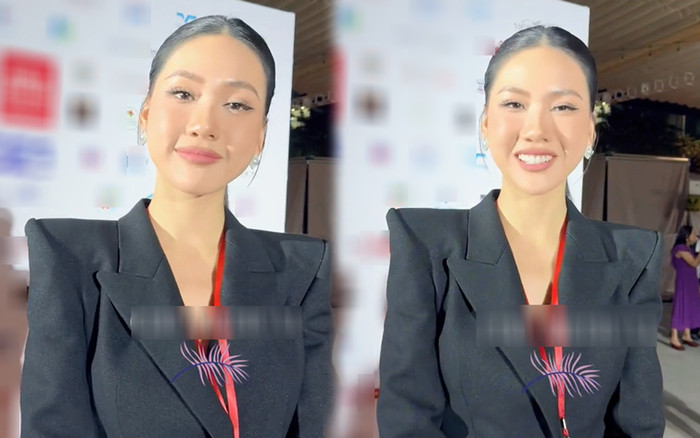 Vừa về Việt Nam hậu Miss Universe, Bùi Quỳnh Hoa có thái độ 'sượng trân' khi được phỏng vấn Ảnh 2