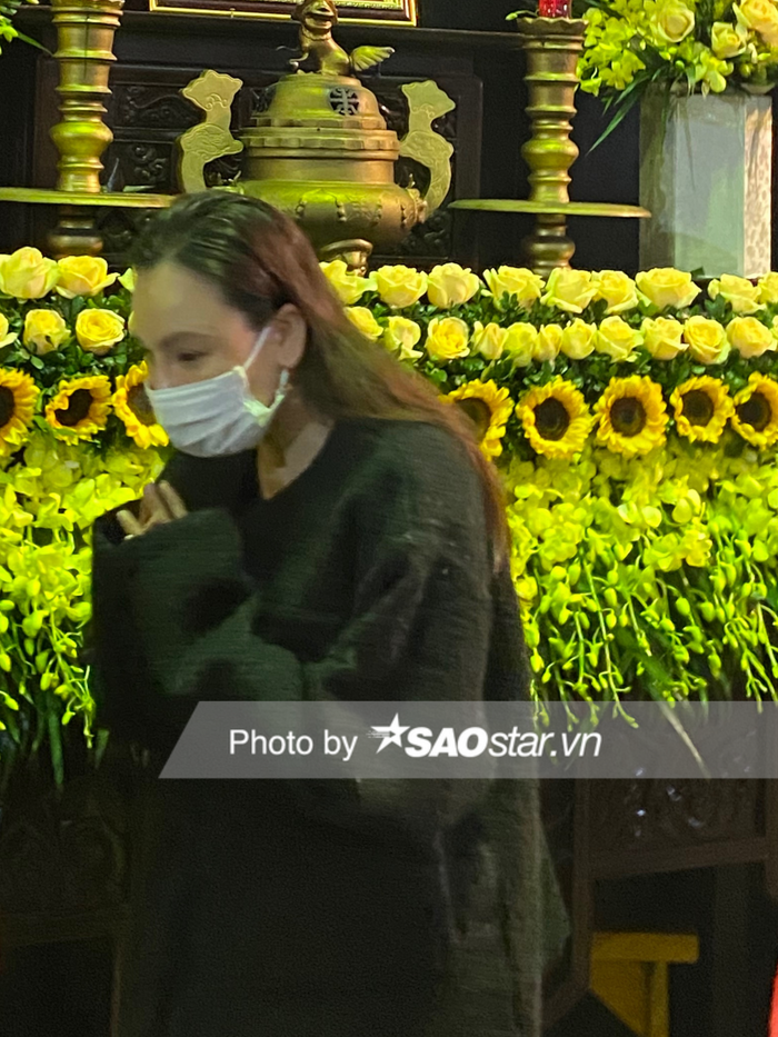 Ca sĩ Hồ Quỳnh Hương đeo khẩu trang kín mặt