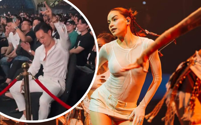 Hồ Ngọc Hà biểu diễn trên sân khấu, Kim Lý ngồi phía dưới phản ứng ra sao? Ảnh 2