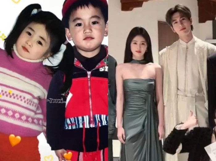Fan couple ghép ảnh của Bạch Lộc và Trương Lăng Hách.