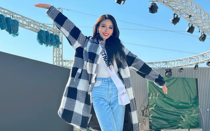 Ngọc Hằng tiết chế váy áo, rạng rỡ rehearsal, sẵn sàng chiến tại đêm chung kết Miss Intercontinental Ảnh 2