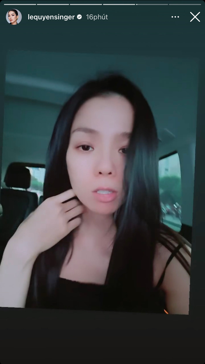 Lệ Quyên lộ rõ thần thái nhợt nhạt khi để mặt mộc