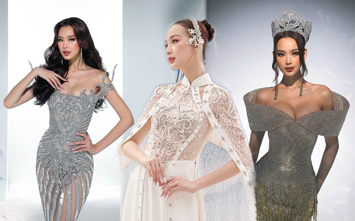 Ngắm trước 3 bộ trang phục Bảo Ngọc mang đến chung kết Miss Intercontinental: Ghi điểm mạnh bởi áo dài Ảnh 2