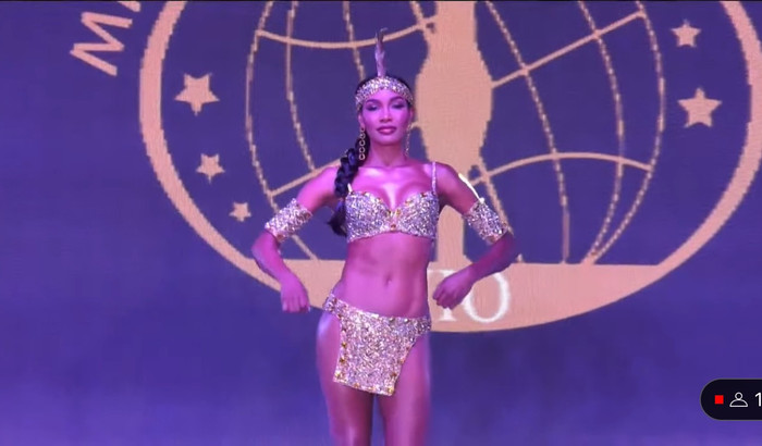 Đêm thi National Costume tại MIC 2023: Lộ nhiều 'sạn' lớn nhỏ, Ngọc Hằng gặp sự cố ngay phút chót Ảnh 1