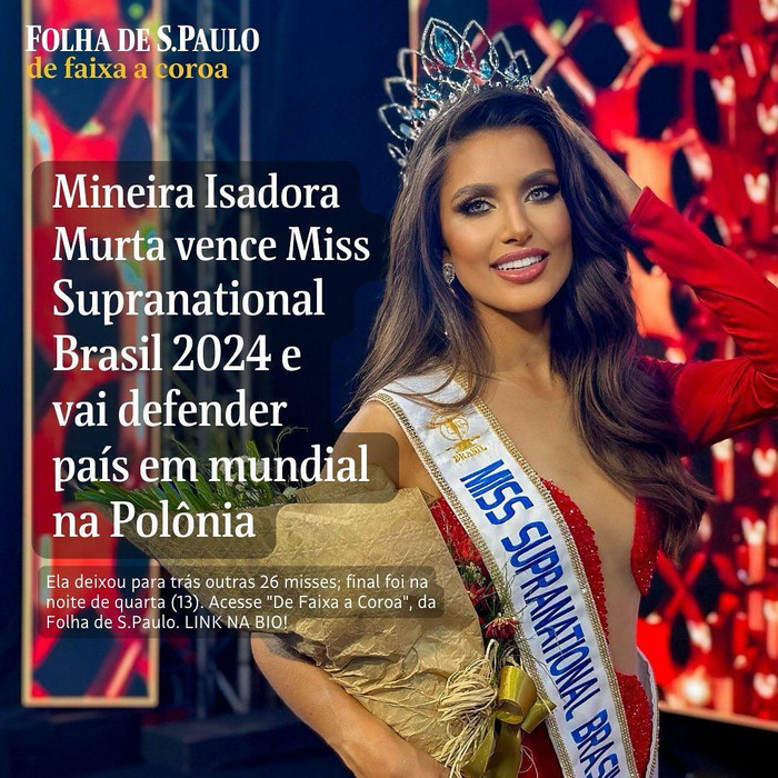 Nhan sắc rực lửa đại diện Brazil tại Miss Supranational 2024: Khỏi thi thố nữa, đội vương miện liền Ảnh 2