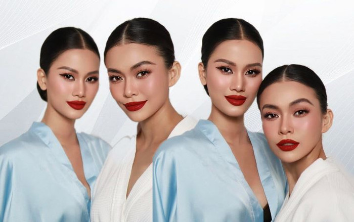 Mâu Thủy - Hương Ly đọ sắc trong màu son đỏ, fan nhìn chỉ tiếc cho 2 nàng hậu bít cửa thi quốc tế Ảnh 2