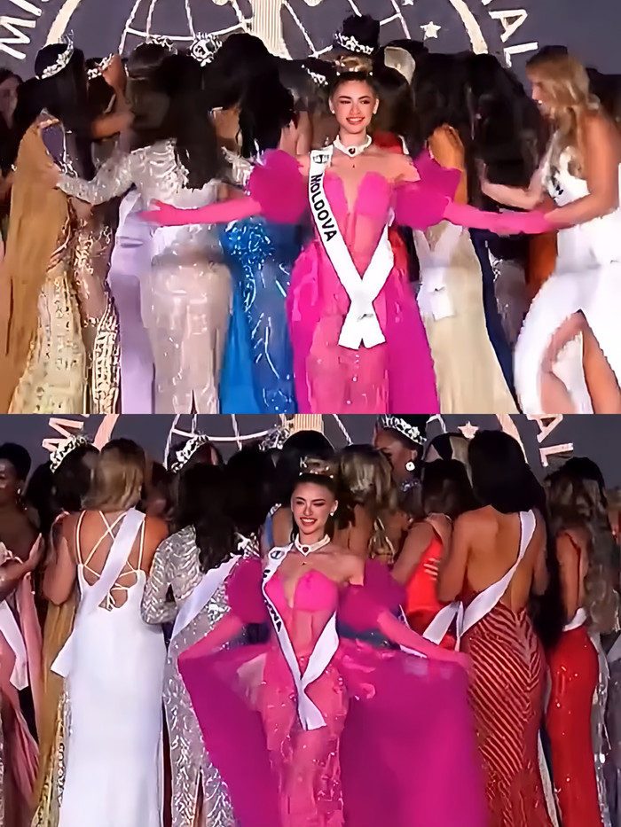 Một thí sinh có hành động 'lạ' ở thời khắc đăng quang Miss Intercontinental khiến netizen khó hiểu tột độ Ảnh 1