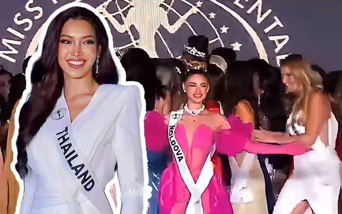 Một thí sinh có hành động 'lạ' ở thời khắc đăng quang Miss Intercontinental khiến netizen khó hiểu tột độ Ảnh 2