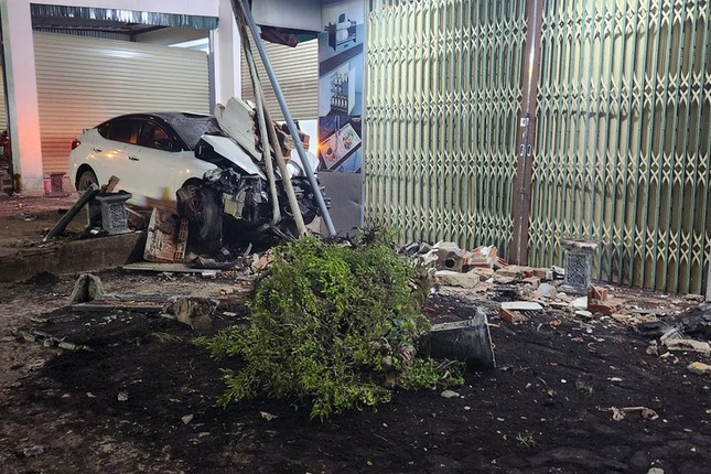 Hiện trường vụ tai nạn. Ảnh: VietNamNet