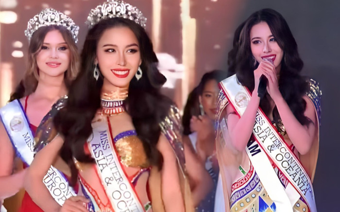 Nhìn lại màn ứng xử tiếng Anh giúp Ngọc Hằng đạt danh hiệu quốc tế tại Miss Interconental 2023 Ảnh 2