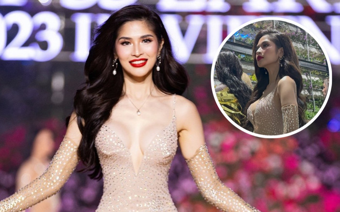 Đối thủ Lan Anh lạnh lùng, không thèm nói chuyện với ai tại bán kết Miss Earth 2023? Ảnh 2