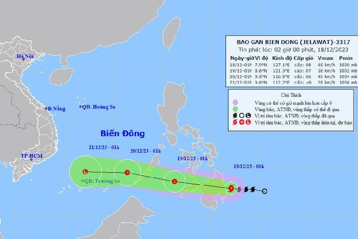 Bão Jelawat chuẩn bị tiến vào Biển Đông Ảnh 1