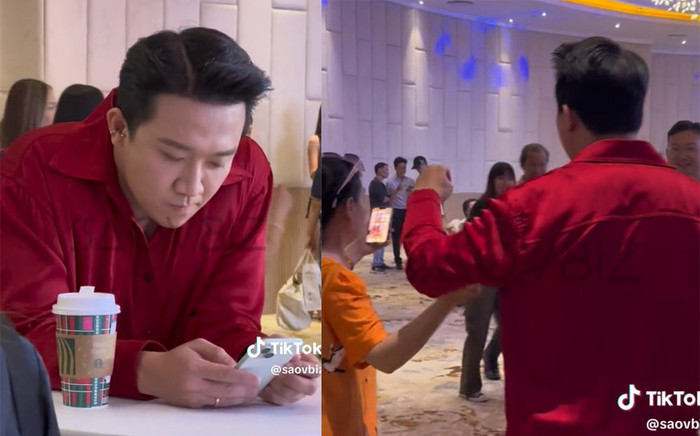 Trấn Thành gây tranh cãi vì hành động hất tay khán giả khi được xin chụp ảnh Ảnh 2