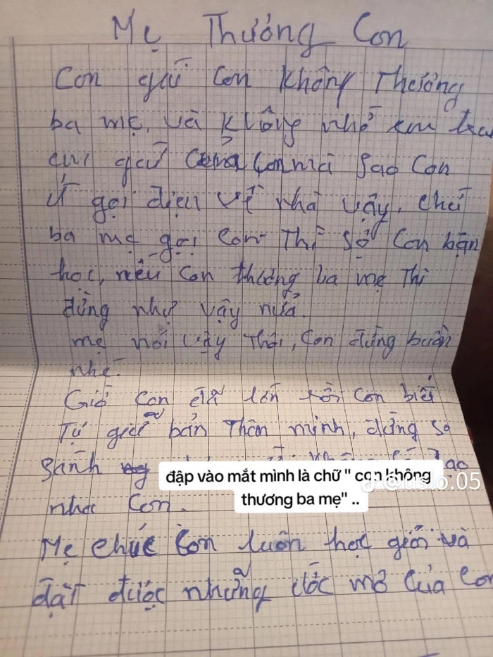 Bức thư tay đập vào mắt với dòng chữ 'con không thương ba mẹ' khiến nữ sinh viên hối hận Ảnh 2
