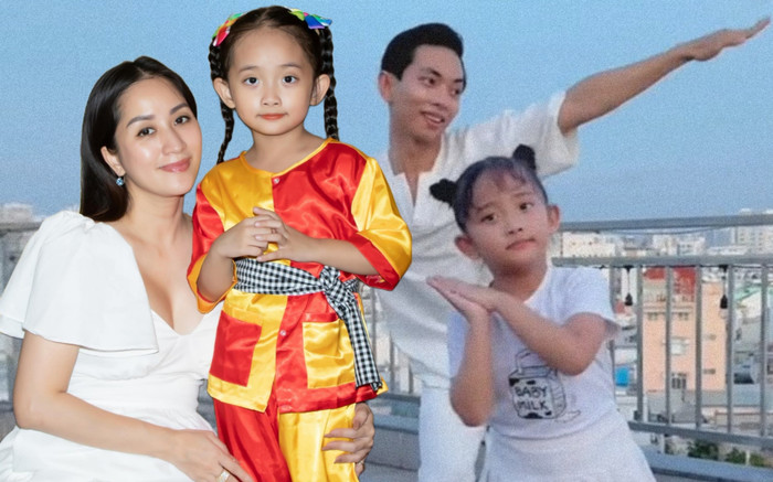 Con gái Khánh Thi - Phan Hiển trổ tài nhảy múa cùng bố trên sân thượng: Con nhà nòi quả có khác! Ảnh 2