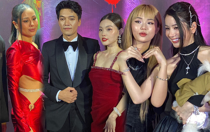 Thảm đỏ Quỷ Cẩu: Nam Thư diện váy đỏ cắt xẻ táo bạo đọ sắc cùng Mie và Misthy Ảnh 2