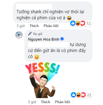 Shark Bình không ngần ngại thể hiện tình yêu dành cho Phương Oanh khi trả lời bình luận
